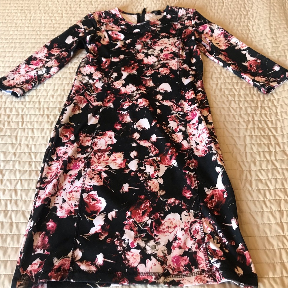 H & M Flower long sleeve dress size M